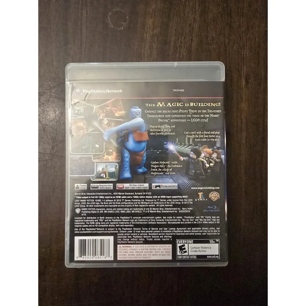 PS3 Lego Harry Potter Years 1-4 Game‎ Complete w/ Manual Sony PlayStation
